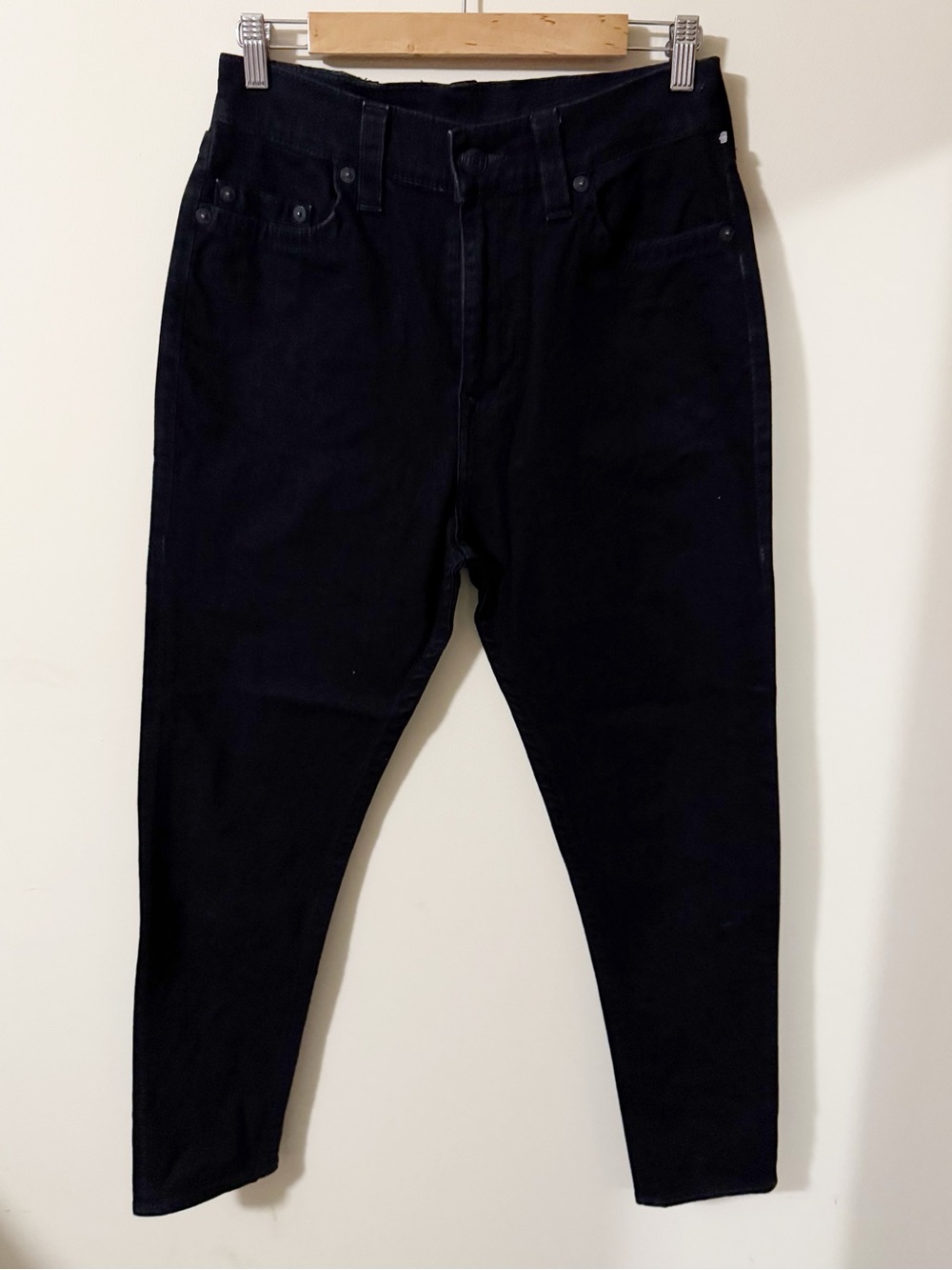 True Religion Slim Drop Rise Black Jeans Size 29